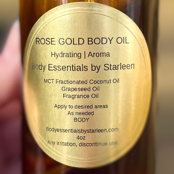Handcrafted Body Oil - Rose Gold - Picture 3 of 3